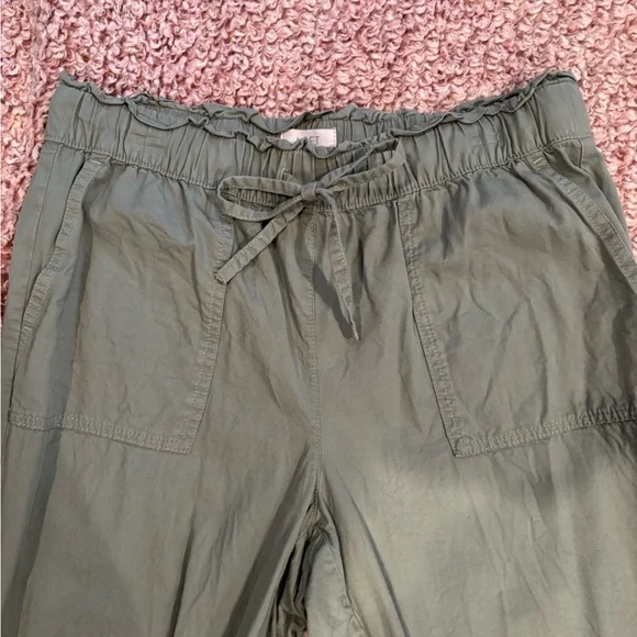 Loft Women’s Beautiful Sage Green Jogger Pants - Picture 3 of 5
